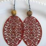Un Voile de Soie Earrings -..