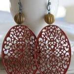 Un Voile de Soie Earrings -..